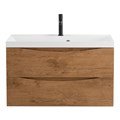 Тумба с раковиной подвесная BelBagno МАРИНА (MARINO) 80 Rovere Nature, раковина белая MARINO-800-2C-SO-RN-P;BB800/450-LV-MR-AST