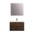 Тумба с раковиной подвесная BelBagno МАРИНА (MARINO) 80 Rovere Moro, раковина белая BB800/450-LV-MR-FT MARINO-800-2C-SO-RW-P;BB800/450-LV-MR-FT
