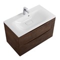 Тумба с раковиной подвесная BelBagno МАРИНА (MARINO) 80 Rovere Moro, раковина белая BB800/450-LV-MR-FT MARINO-800-2C-SO-RW-P;BB800/450-LV-MR-FT