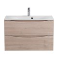 Тумба с раковиной подвесная BelBagno МАРИНА (MARINO) 80 Rovere Grigio, раковина белая BB800/450-LV-MR-FT MARINO-800-2C-SO-RG-P;BB800/450-LV-MR-FT