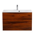 Тумба с раковиной подвесная BelBagno МАРИНА (MARINO) 80 Rovere Cillegio, раковина белая BB800/450-LV-MR-FT MARINO-800-2C-SO-RC-P;BB800/450-LV-MR-FT