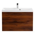 Тумба с раковиной подвесная BelBagno МАРИНА (MARINO) 80 Rovere Cillegio, раковина белая MARINO-800-2C-SO-RC-P;BB800/450-LV-MR-AST