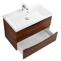 Тумба с раковиной подвесная BelBagno МАРИНА (MARINO) 80 Rovere Cillegio, раковина белая MARINO-800-2C-SO-RC-P;BB800/450-LV-MR-AST