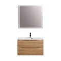 Тумба с раковиной подвесная BelBagno МАРИНА (MARINO) 80 Rovere Bianco, раковина белая BB800/450-LV-MR-FT MARINO-800-2C-SO-WO-P;BB800/450-LV-MR-FT