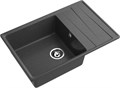 GRANFEST Мойка композит LEVEL, GF-LV-760L, чаш+кр 760*500, графит LV-760L графит