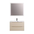 Тумба с раковиной подвесная BelBagno МАРИНА (MARINO) 80 Crema Opaco, раковина белая BB800/450-LV-MR-FT MARINO-800-2C-SO-CO-P;BB800/450-LV-MR-FT