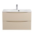 Тумба с раковиной подвесная BelBagno МАРИНА (MARINO) 80 Crema Opaco, раковина белая BB800/450-LV-MR-FT MARINO-800-2C-SO-CO-P;BB800/450-LV-MR-FT
