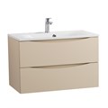 Тумба с раковиной подвесная BelBagno МАРИНА (MARINO) 80 Crema Opaco, раковина белая BB800/450-LV-MR-FT MARINO-800-2C-SO-CO-P;BB800/450-LV-MR-FT