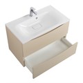 Тумба с раковиной подвесная BelBagno МАРИНА (MARINO) 80 Crema Opaco, раковина белая BB800/450-LV-MR-FT MARINO-800-2C-SO-CO-P;BB800/450-LV-MR-FT