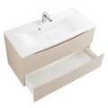 Тумба с раковиной подвесная BelBagno МАРИНА (MARINO) 80 Crema Opaco, раковина белая MARINO-800-2C-SO-CO-P;BB800/450-LV-MR-AST
