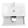 Тумба с раковиной подвесная BelBagno МАРИНА (MARINO) 75 Bianco Opaco, раковина белая MARINO-750-2C-SO-BO-P;BB750/450-LV-MR-PR
