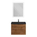 Тумба с раковиной подвесная BelBagno МАРИНА (MARINO) 70 Rovere Nature, раковина чёрная BB700/450-LV-ART-AST-NERO MARINO-700-2C-SO-RN-P;BB700/450-LV-ART-AST-NERO