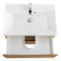 Тумба с раковиной подвесная BelBagno МАРИНА (MARINO) 70 Rovere Nature, раковина белая MARINO-700-2C-SO-RN-P;BB700/450-LV-MR-AST