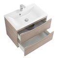 Тумба с раковиной подвесная BelBagno МАРИНА (MARINO) 65 Rovere Grigio, раковина белая MARINO-650-2C-SO-RG-P;BB650/450-LV-MR-PR