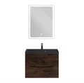 Тумба с раковиной подвесная BelBagno МАРИНА (MARINO) 60 Rovere Moro, раковина чёрная BB600/450-LV-ART-AST-NERO MARINO-600-2C-SO-RW-P;BB600/450-LV-ART-AST-NERO