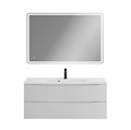 Тумба с раковиной подвесная BelBagno МАРИНА (MARINO) 120 Bianco Opaco, раковина белая MARINO-1200-2C-SO-BO-P;BB1200/450-LV-MR-PR