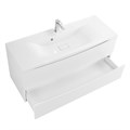 Тумба с раковиной подвесная BelBagno МАРИНА (MARINO) 120 Bianco Opaco, раковина белая MARINO-1200-2C-SO-BO-P;BB1200/450-LV-MR-PR