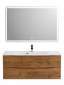 Тумба с раковиной подвесная BelBagno МАРИНА (MARINO) 110 Rovere Nature, раковина белая MARINO-1100-2C-SO-RN-P;BB1100/450-LV-MR-PR