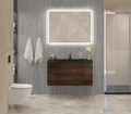 Тумба с раковиной подвесная BelBagno МАРИНА (MARINO) 100 Rovere Moro, раковина чёрная BB1000/445-LV-ART-PR-NERO MARINO-1000-2C-SO-RW-P;BB1000/445-LV-ART-PR-NERO