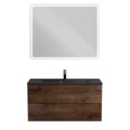 Тумба с раковиной подвесная BelBagno МАРИНА (MARINO) 100 Rovere Moro, раковина чёрная BB1000/445-LV-ART-PR-NERO MARINO-1000-2C-SO-RW-P;BB1000/445-LV-ART-PR-NERO