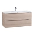 Тумба с раковиной подвесная BelBagno МАРИНА (MARINO) 100 Rovere Grigio, раковина белая BB1000/450-LV-MR-FT MARINO-1000-2C-SO-RG-P;BB1000/450-LV-MR-FT