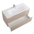 Тумба с раковиной подвесная BelBagno МАРИНА (MARINO) 100 Rovere Grigio, раковина белая BB1000/450-LV-MR-FT MARINO-1000-2C-SO-RG-P;BB1000/450-LV-MR-FT