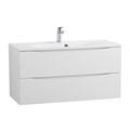 Тумба с раковиной подвесная BelBagno МАРИНА (MARINO) 100 Bianco Opaco, раковина белая BB1000/450-LV-MR-FT MARINO-1000-2C-SO-BO-P;BB1000/450-LV-MR-FT