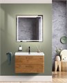 Тумба с раковиной подвесная BelBagno ТЕХНО (DUE) 80 Rovere Nature, ручки - Сатиновый никель DUE-800-2C-SO-RN-P;BB-8076-3-80;RS006SN.4/160