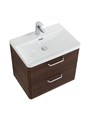 Тумба с раковиной подвесная BelBagno ТЕХНО (DUE) 60 Noce, ручки белые DUE-600-2C-SO-NOCE-P;BB-8076-3-60;RS333W.4/160