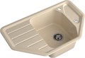 GRANFEST Мойка композит CORNER GF-C--800E угловая 800*500мм, кашемир C-800E кашемир