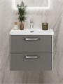 Тумба с раковиной подвесная BelBagno ТЕХНО (DUE) 50 Сатин, ручки - Хром полированный DUE-500-2C-SO-SAT-P;BB-8076-3-50;RS333CP.4/160