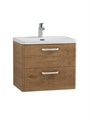 Тумба с раковиной подвесная BelBagno ТЕХНО (DUE) 50 Rovere Nature, ручки белые DUE-500-2C-SO-RN-P;BB-8076-3-50;RS333W.4/160