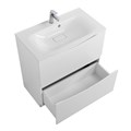 Тумба с раковиной напольная BelBagno МАРИНА (MARINO) 80 Bianco Lucido, раковина белая BB800/450-LV-MR-FT MARINO-800-2C-PIA-BL-P;BB800/450-LV-MR-FT