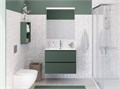 Тумба с раковиной подвесная BelBagno ФОРМАТ (UNO-MINI) 80 Еловый Матовый, раковина BB-8099-3-80 UNO-MINI-800-2C-SO-VO;BB-8099-3-80