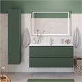Тумба с раковиной подвесная BelBagno ФОРМАТ (UNO) 120 Еловый Матовый, раковина BB-8099-120 UNO-1200-2C-SO-VO;BB-8099-120