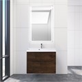 Тумба с раковиной подвесная BelBagno МАРИНА (MARINO) 80 Rovere Moro, раковина белая MARINO-H60-800-2C-SO-RW-P;BB800/450-LV-MR-AST
