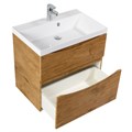 Тумба с раковиной подвесная BelBagno МАРИНА (MARINO) 70 Rovere Nature, раковина белая MARINO-H60-700-2C-SO-RN-P;BB700/450-LV-MR-AST