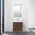 Тумба с раковиной подвесная BelBagno МАРИНА (MARINO) 60 Rovere Moro, раковина белая MARINO-H60-600-2C-SO-RW-P;BB600/450-LV-MR-AST