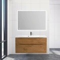 Тумба с раковиной подвесная BelBagno МАРИНА (MARINO) 100 Rovere Nature, раковина белая MARINO-H60-1000-2C-SO-RN-P;BB1000/445-LV-MR-PR