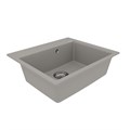 Кухонная мойка Lemark HANKA 570 врезная прямоугольная из кварцгранита, Грей 9910015