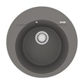 Кухонная мойка Lemark SULA 500 врезная круглая из кварцгранита, Серый шёлк 9910005 - фото 44831