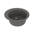 Кухонная мойка Lemark SULA 500 врезная круглая из кварцгранита, Серый шёлк 9910005
