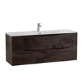 Тумба с раковиной подвесная BelBagno МАРИНА (MARINO) 120 Rovere Nature Grigio, раковина белая MARINO-CER-N-1200-2C-SO-RNG-P;BB-8099-120