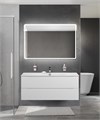 Тумба с раковиной подвесная BelBagno МАРИНА (MARINO) 120 Bianco Opaco, раковина белая MARINO-CER-N-1200-2C-SO-BO-P;BB-8099-120