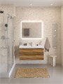 Тумба с раковиной подвесная BelBagno МАРИНА (MARINO) 100 Rovere Rustico, раковина BB-8078-100 MARINO-CER-N-1000-2C-SO-RR-P;BB-8078-100