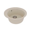 Кухонная мойка Lemark SULA 500 врезная круглая из кварцгранита круглая, Бежевый 9910002