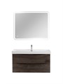 Тумба с раковиной подвесная BelBagno МАРИНА (MARINO) 100 Rovere Nature Grigio, раковина BB-8078-100 MARINO-CER-N-1000-2C-SO-RNG-P;BB-8078-100