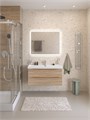 Тумба с раковиной подвесная BelBagno МАРИНА (MARINO) 100 Rovere Bianco, раковина BB-8078-100 MARINO-CER-N-1000-2C-SO-WO-P;BB-8078-100