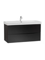 Тумба с раковиной подвесная BelBagno МАРИНА (MARINO) 100 Nero Lucido, раковина BB-8078-100 MARINO-CER-N-1000-2C-SO-NL-P;BB-8078-100