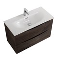 Тумба с раковиной подвесная BelBagno МАРИНА (MARINO) 80 Rovere Nature Grigio, раковина белая MARINO-CER-MINI-800-2C-SO-RNG-P;BB-8099-3-80